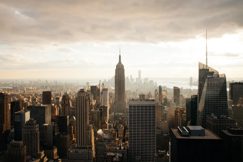 Foto-Schiebevorhang einzelne Stoffpaneele - New York Skyline (von Home)